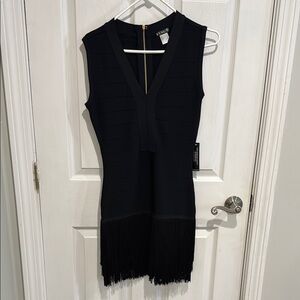 Venus Black Fringe Dress